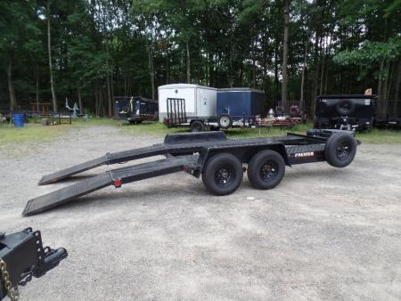 Used 2026 Premier Trailers Inc. 7X16 open center steel deck , 9,990 GVWR Car Hauler