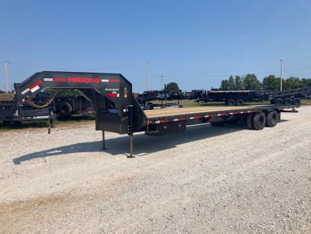 New 2027 MAXX-D 102x36 TANDEM 25K GN HYDROTAIL W/ STEEL RUNNERS, HYDROJACKS, 14 PLY TIRES & WIRELESS REMOTE Flatbed Trailer