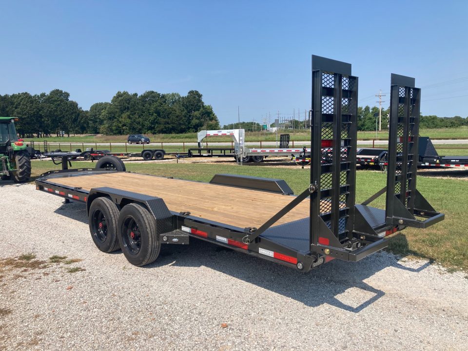 New 2027 MAXX-D 83X22 TANDEM 17.5K EQUIPMENT W/ 2' DOVE, STAND UP RAMPS AND TOOL BOX Equipment Trailer