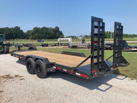 New 2027 MAXX-D 83X22 TANDEM 17.5K EQUIPMENT W/ 2' DOVE, STAND UP RAMPS AND TOOL BOX Equipment Trailer