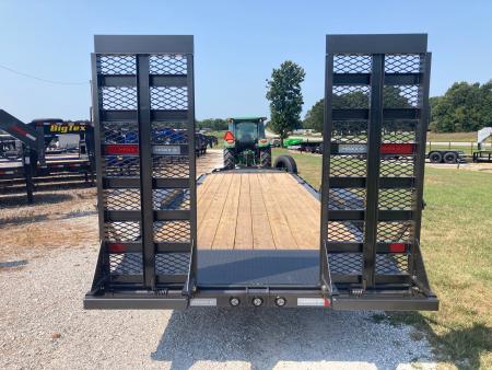 New 2027 MAXX-D 83X22 TANDEM 17.5K EQUIPMENT W/ 2' DOVE, STAND UP RAMPS AND TOOL BOX Equipment Trailer