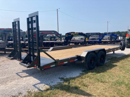 New 2027 MAXX-D 83X22 TANDEM 17.5K EQUIPMENT W/ 2' DOVE, STAND UP RAMPS AND TOOL BOX Equipment Trailer