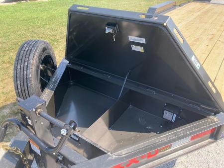 New 2027 MAXX-D 83X22 TANDEM 17.5K EQUIPMENT W/ 2' DOVE, STAND UP RAMPS AND TOOL BOX Equipment Trailer