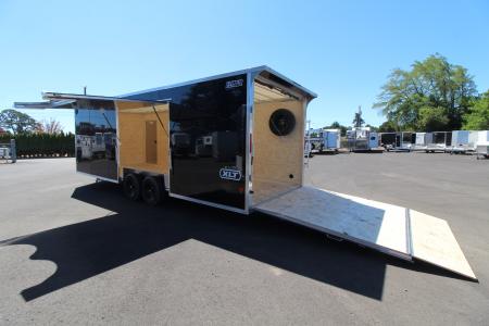 New 2027 E-Z Hauler XLT Pro Series 8.5x24 Car Hauler - Elite Escape Door - Composite Panels - Rear Door Canopy - Extra Tall