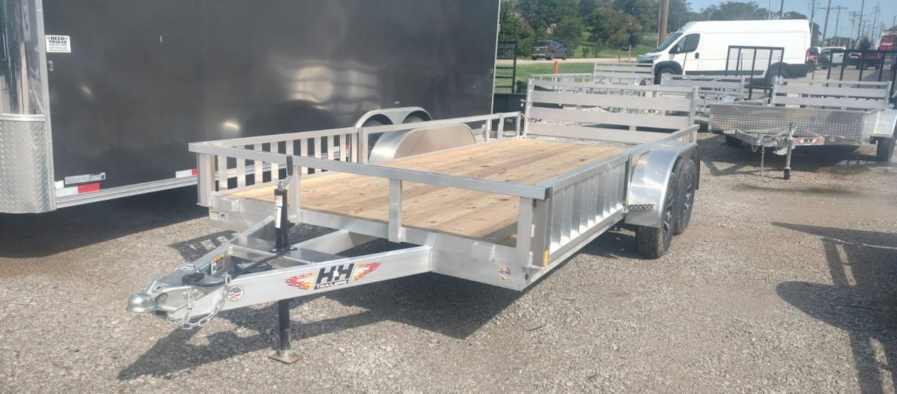 New 2027 H&H Trailers 82x16 Aluminum ATV Trailer 7K Utility Trailer