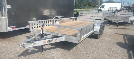 New 2027 H&H Trailers 82x16 Aluminum ATV Trailer 7K Utility Trailer