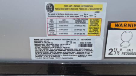 New 2026 American Hauler 7X14 7K Night Hawk Cargo / Enclosed Trailer