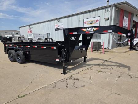 New 2027 H&H Trailers 83x16 Industrial Gooseneck 14K Scissor Dump Trailer