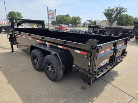 New 2027 H&H Trailers 83x16 Industrial Gooseneck 14K Scissor Dump Trailer