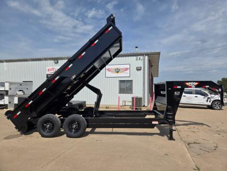 New 2027 H&H Trailers 83x16 Industrial Gooseneck 14K Scissor Dump Trailer