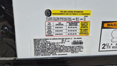 New 2025 American Hauler NH716T2 Cargo / Enclosed Trailer
