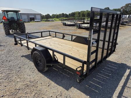 New 2027 Load Trail 77X12 SINGLE 3.5K TUBE TOP UTILITY W/4' SPRING GATE
