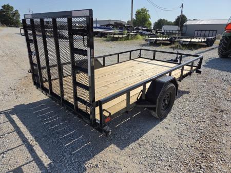 New 2027 Load Trail 77X12 SINGLE 3.5K TUBE TOP UTILITY W/4' SPRING GATE