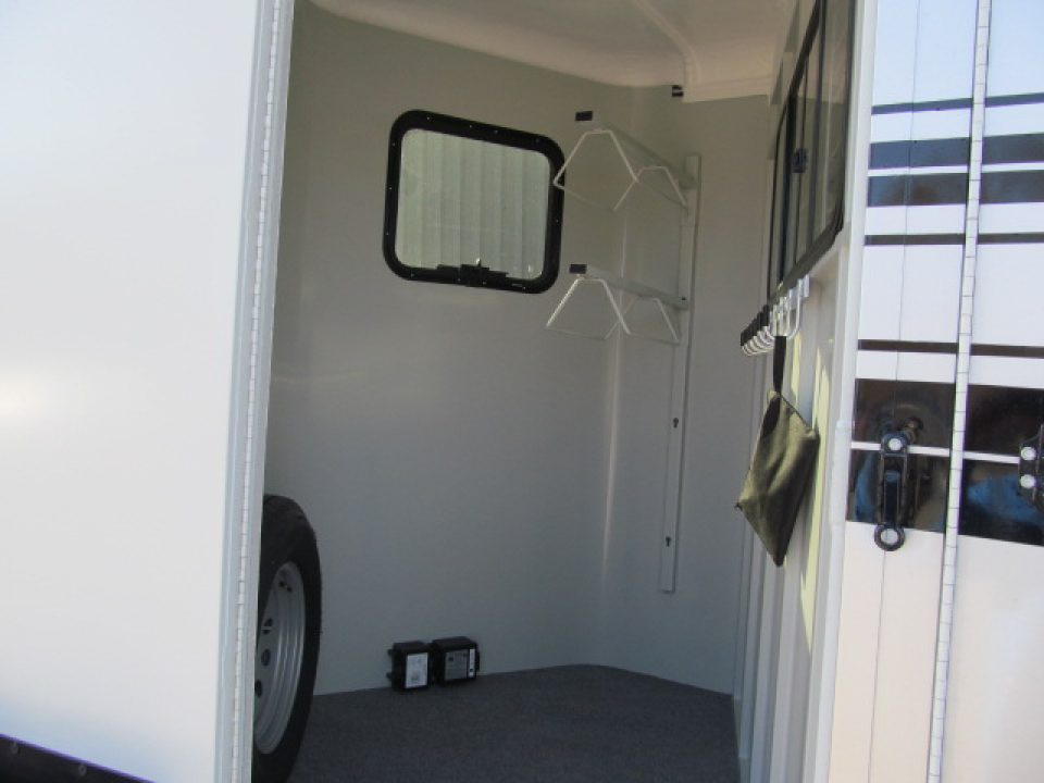 Used 2025 Hawk Custom Classic 2H w/ DR and Side Ramp Horse Trailer