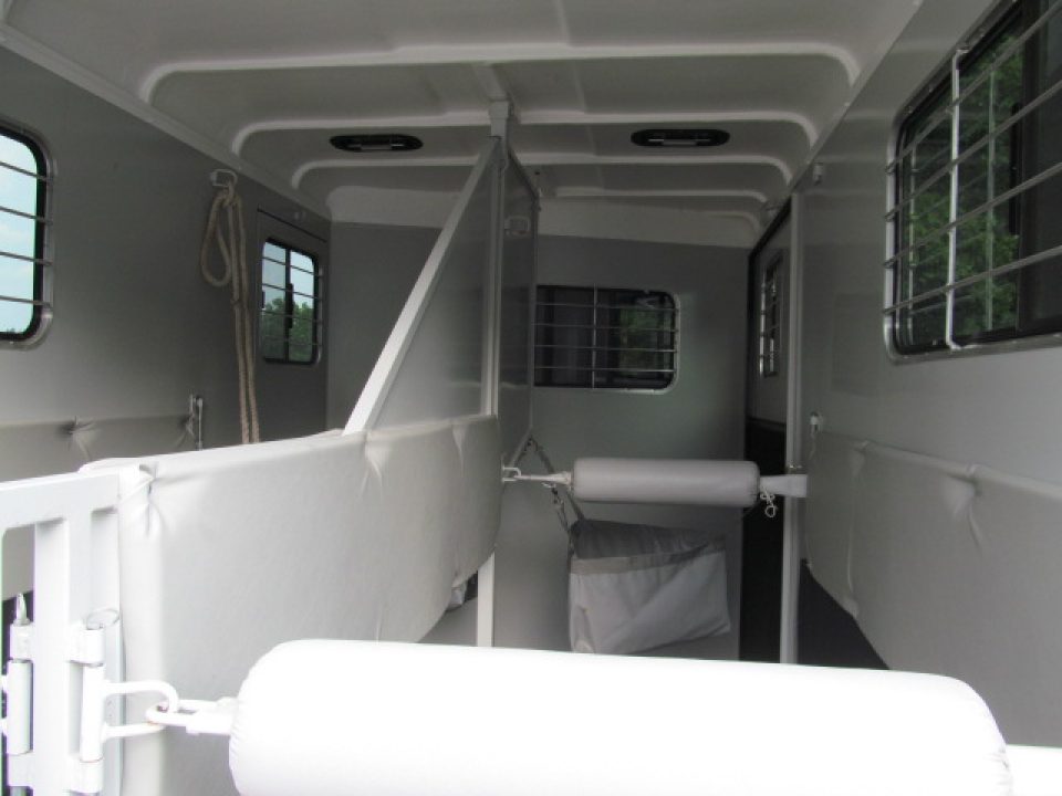Used 2025 Hawk Custom Classic 2H w/ DR and Side Ramp Horse Trailer