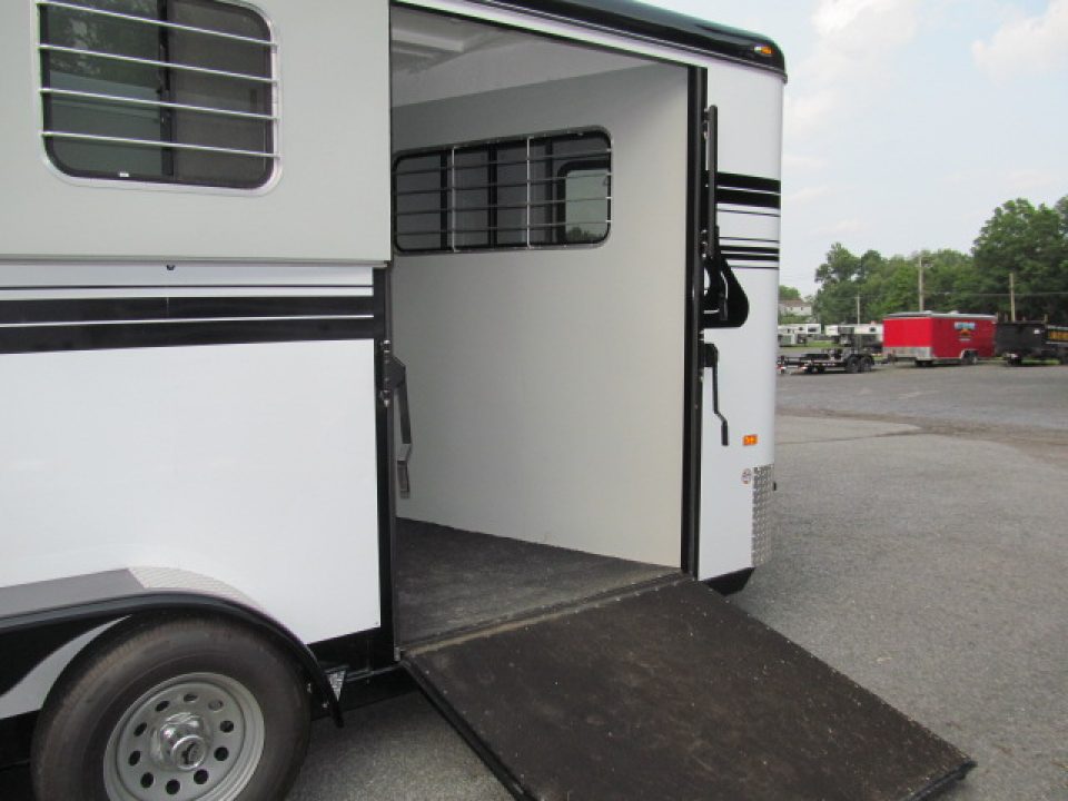 Used 2025 Hawk Custom Classic 2H w/ DR and Side Ramp Horse Trailer