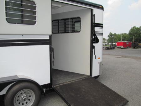 Used 2025 Hawk Custom Classic 2H w/ DR and Side Ramp Horse Trailer