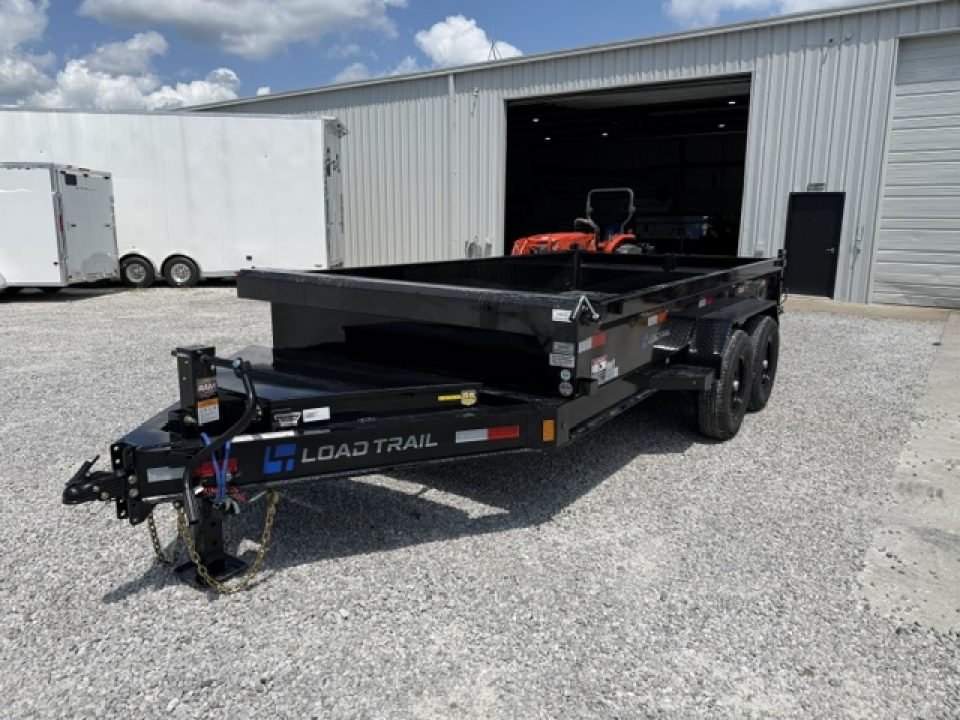 New Load Trail Dump 7x14 14K 18" Sides- Black