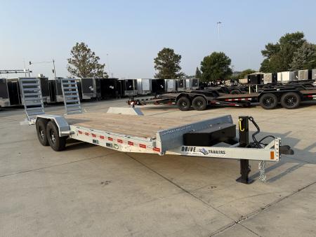 New 2027 Drive Trailers equipment hauler 14K Flatbed Trailer