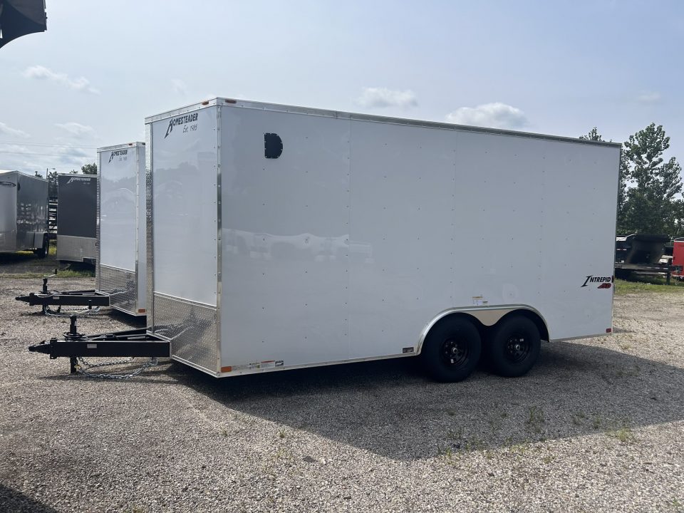 New 2027 Homesteader Trailer 8 FT 6 IN X 16 FT ENCLOSED 7' FT INT HEIGHT RAMP DOOR 9950 GVWR