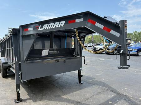 New 2027 Lamar Trailers 83"x16'-14K Gooseneck Dump Trailer