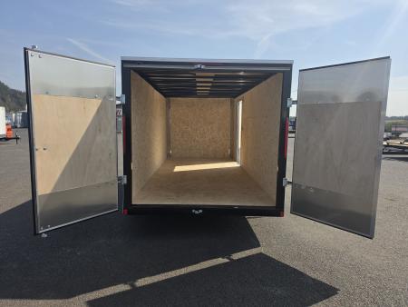 New 2027 Mirage 7x16 EXPO Round Front Flat Top Enclosed Trailer 7K GVWR