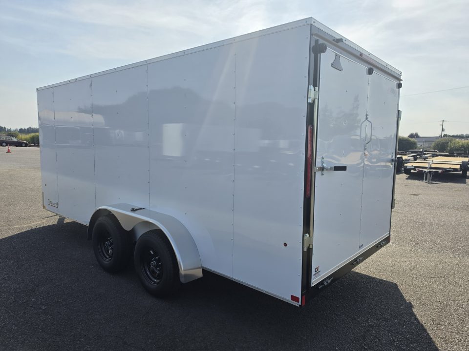 New 2027 Mirage 7x16 EXPO Round Front Flat Top Enclosed Trailer 7K GVWR