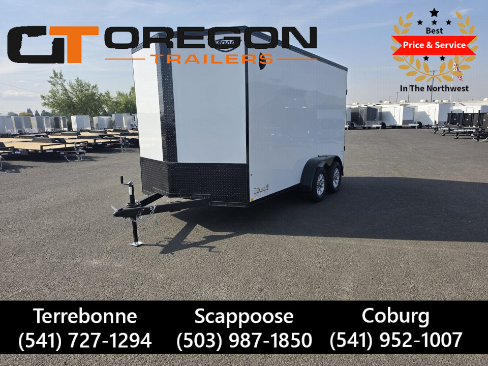 New 2026 Compass Indigo DLX 7x14 Enclosed Trailer w/ Upgrades 7K GVWR
