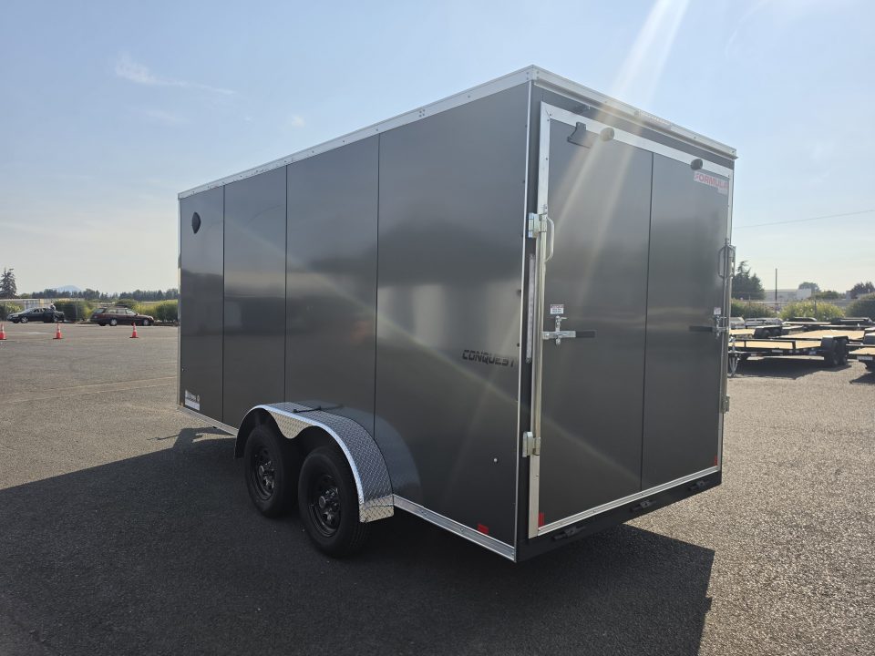 New 2027 Formula 7x16 Conquest Enclosed Trailer w/ Upgrades 7K GVWR