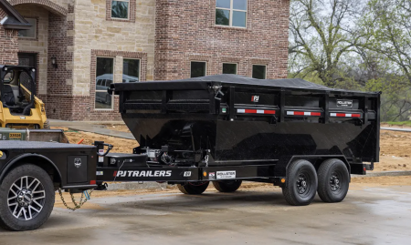 New 2027 PJ Trailers Goose Neck Roll off Dump Trailer/Bin- 14'