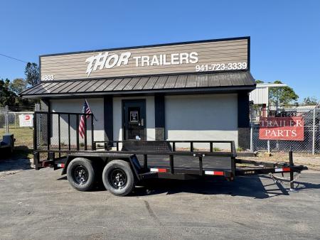 New 2027 Covered Wagon Trailers 7X14 TA 7K COBRA LINED WOOD AND BRAKES Utility Trailer