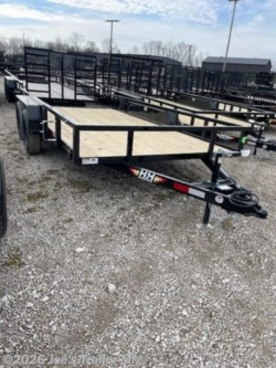 New 2026 H&H Trailers 82X14 7000 GVWR Rail Side Equipment Trailer