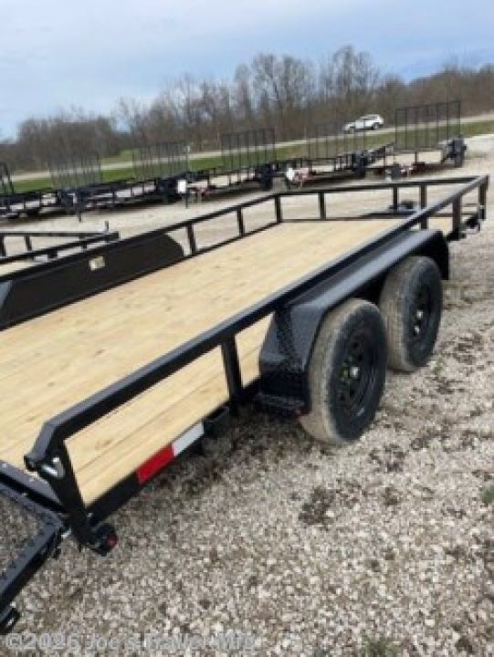New 2026 H&H Trailers 82X14 7000 GVWR Rail Side Equipment Trailer