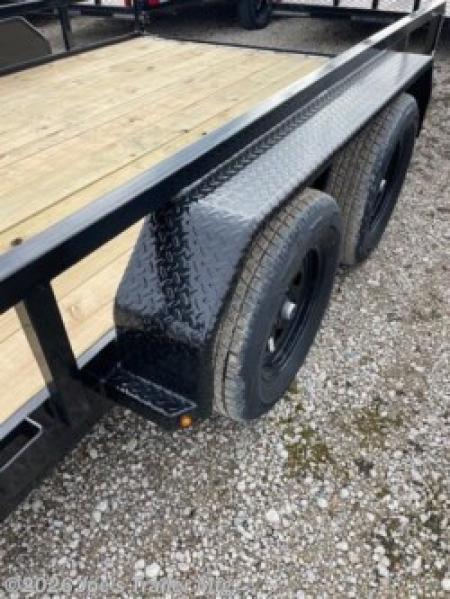 New 2026 H&H Trailers 82X14 7000 GVWR Rail Side Equipment Trailer