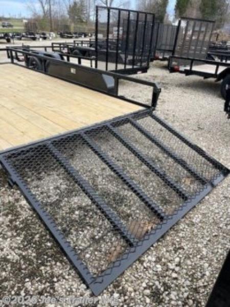 New 2026 H&H Trailers 82X14 7000 GVWR Rail Side Equipment Trailer