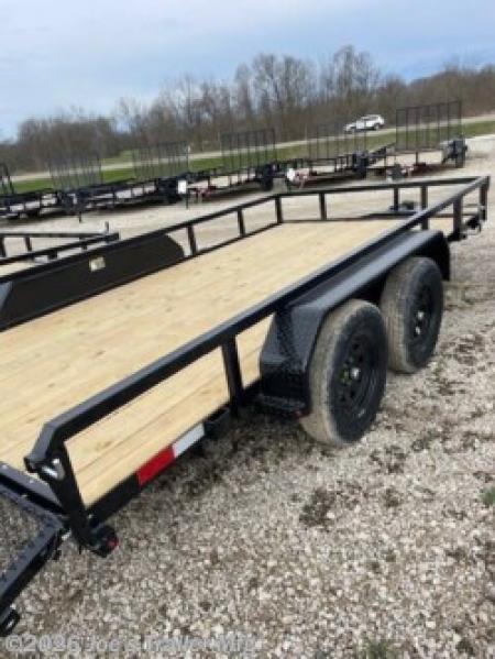 New 2026 H&H Trailers 82X14 7000 GVWR Rail Side Equipment Trailer