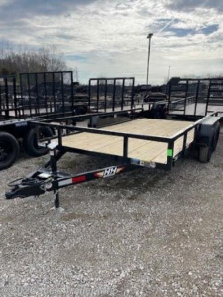 New 2026 H&H Trailers 82X14 7000 GVWR Rail Side Equipment Trailer