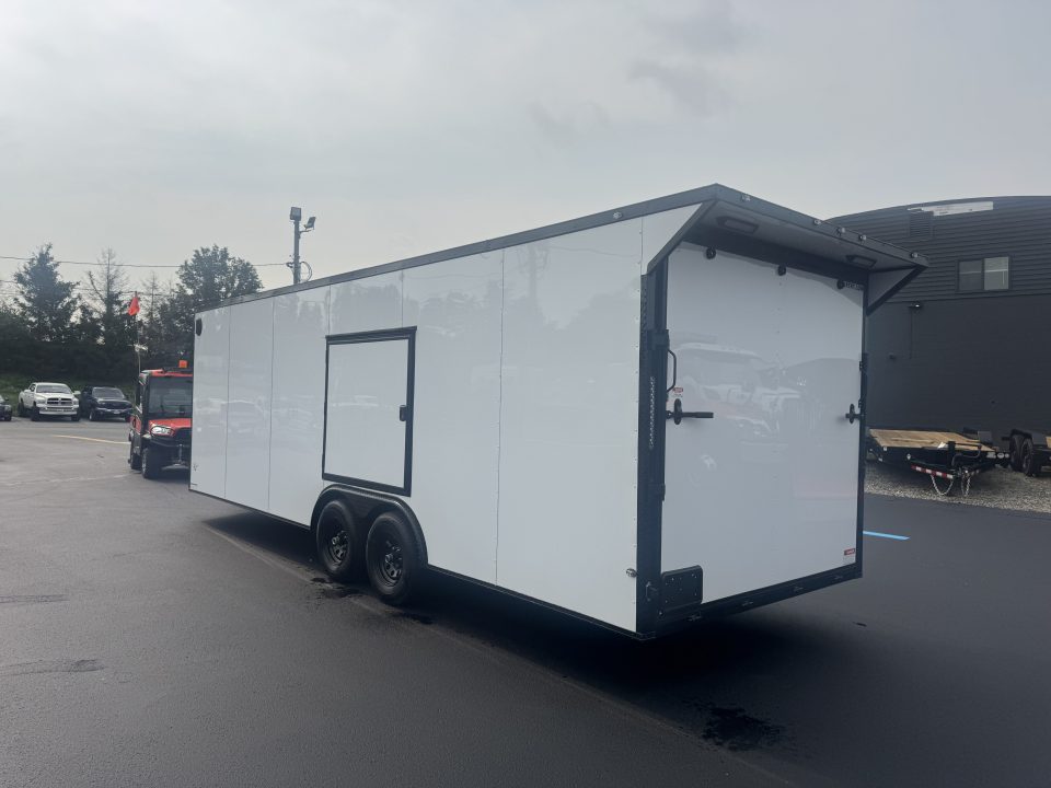 New 2026 Maximum Cargo Trailers 8.5X24 TA3 Cargo / Enclosed Trailer *WHITE W/ BLK
