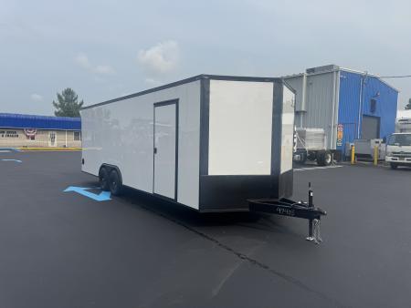 New 2026 Maximum Cargo Trailers 8.5X24 TA3 Cargo / Enclosed Trailer *WHITE W/ BLK