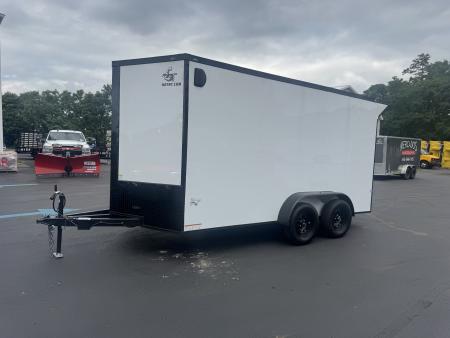 New 2026 Maximum Cargo Trailers 7X14TA Cargo / Enclosed Trailer *WHITE W/ BLACK