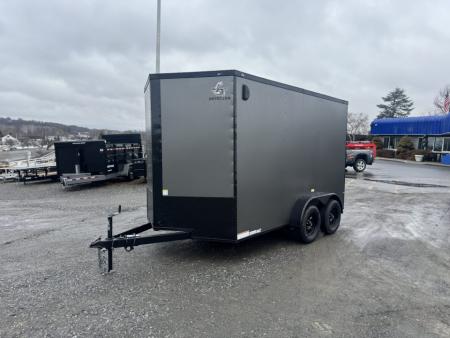 New 2026 Maximum Cargo Trailers 7X12TA Cargo / Enclosed Trailer *CHARCOAL W/ BLACK