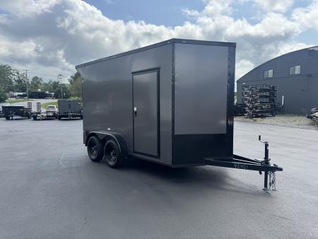 New 2026 Maximum Cargo Trailers 7X12TA Cargo / Enclosed Trailer *CHARCOAL W/ BLACK
