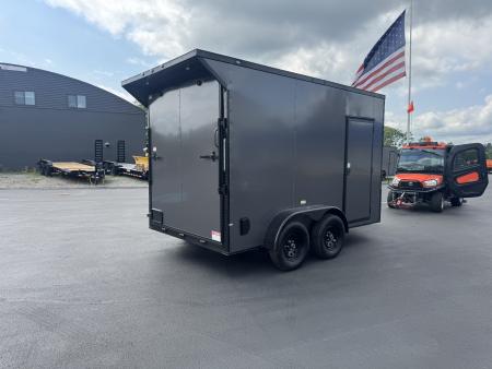 New 2026 Maximum Cargo Trailers 7X12TA Cargo / Enclosed Trailer *CHARCOAL W/ BLACK