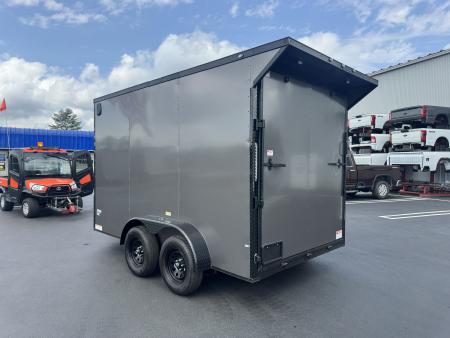 New 2026 Maximum Cargo Trailers 7X12TA Cargo / Enclosed Trailer *CHARCOAL W/ BLACK