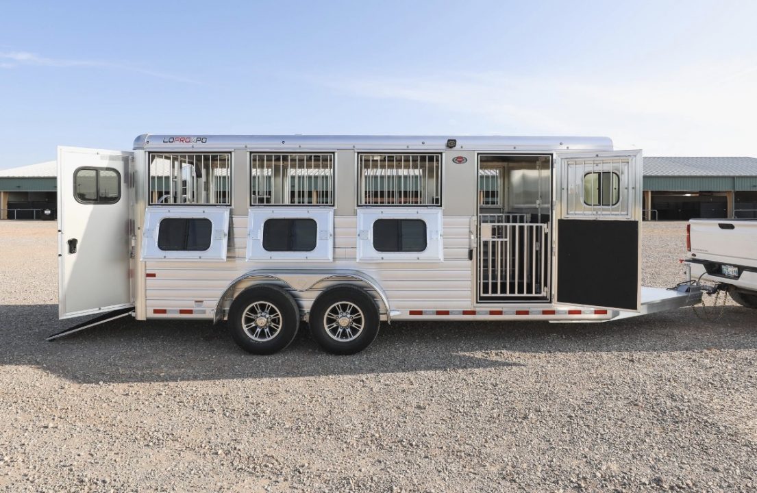 New 2027 Hart Trailer LOWPROEXPO 8 PEN BH Stock / Stock Combo Trailer