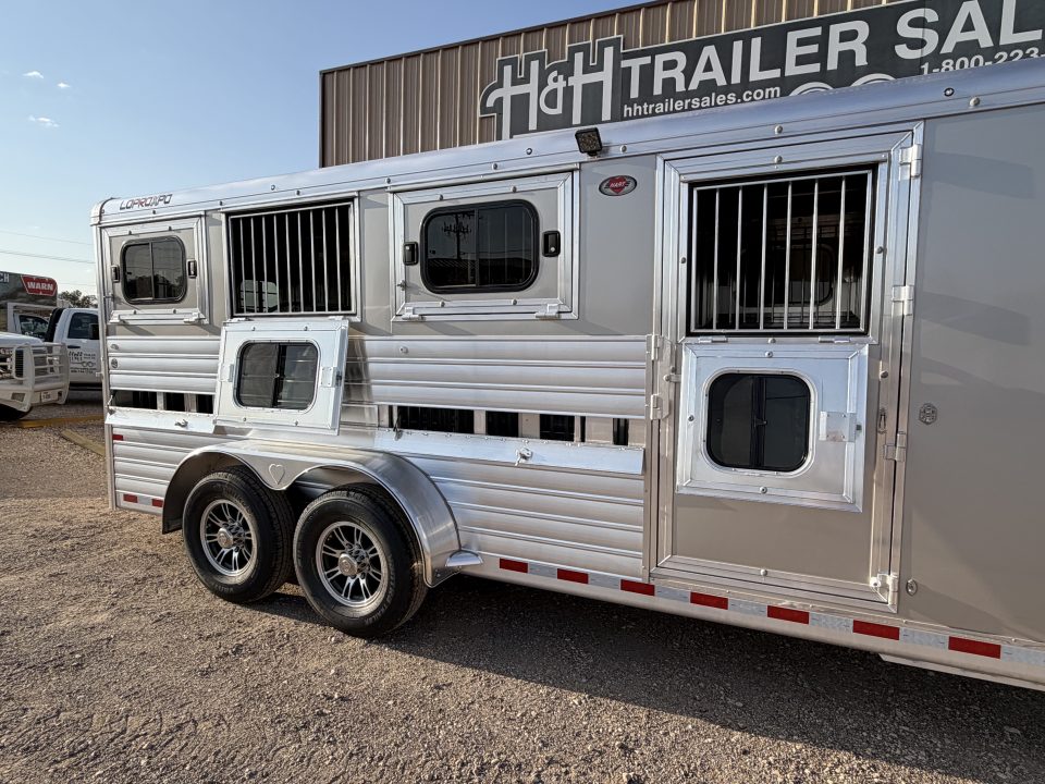 New 2027 Hart Trailer LOWPROEXPO 8 PEN BH Stock / Stock Combo Trailer