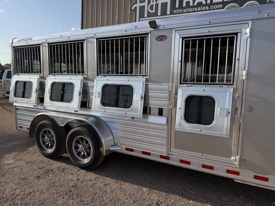 New 2027 Hart Trailer LOWPROEXPO 8 PEN BH Stock / Stock Combo Trailer