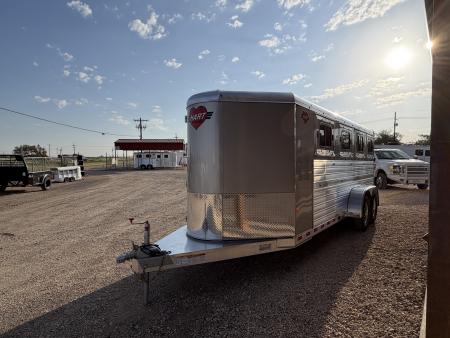 New 2027 Hart Trailer LOWPROEXPO 8 PEN BH Stock / Stock Combo Trailer