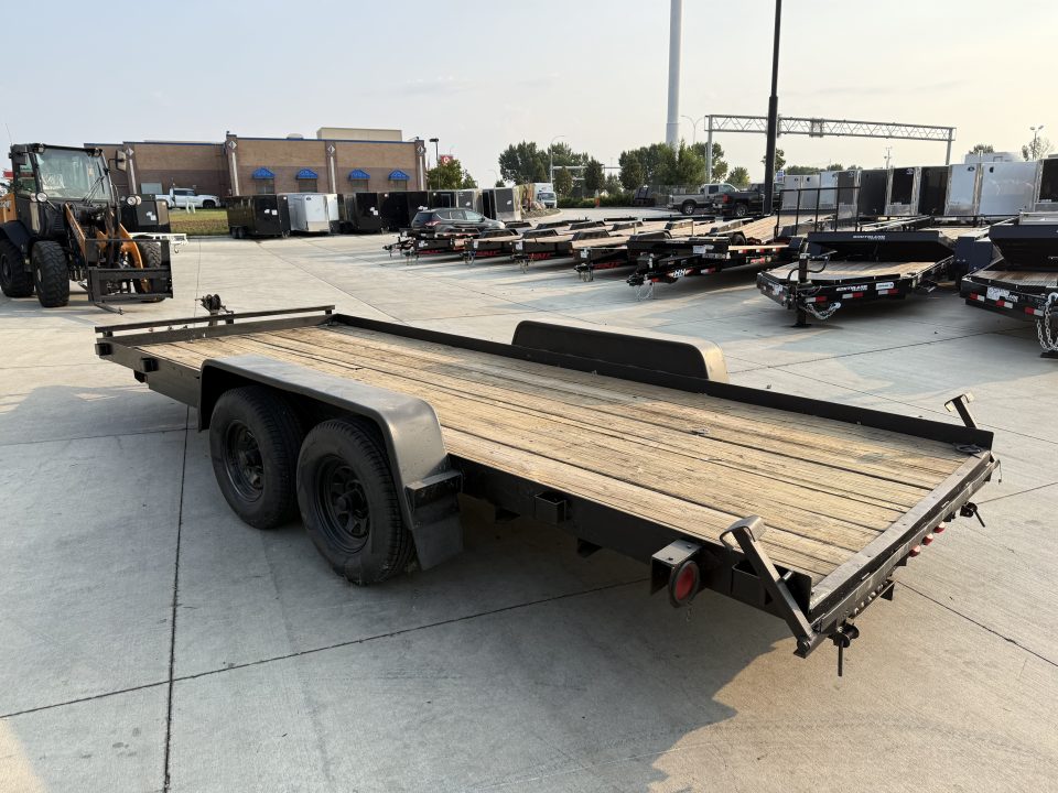 Used 1997 Dressen 18 foot flatbed trailer 2-5200 lb axles 10k