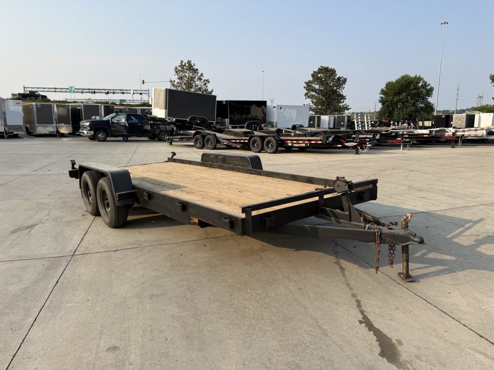 Used 1997 Dressen 18 foot flatbed trailer 2-5200 lb axles 10k